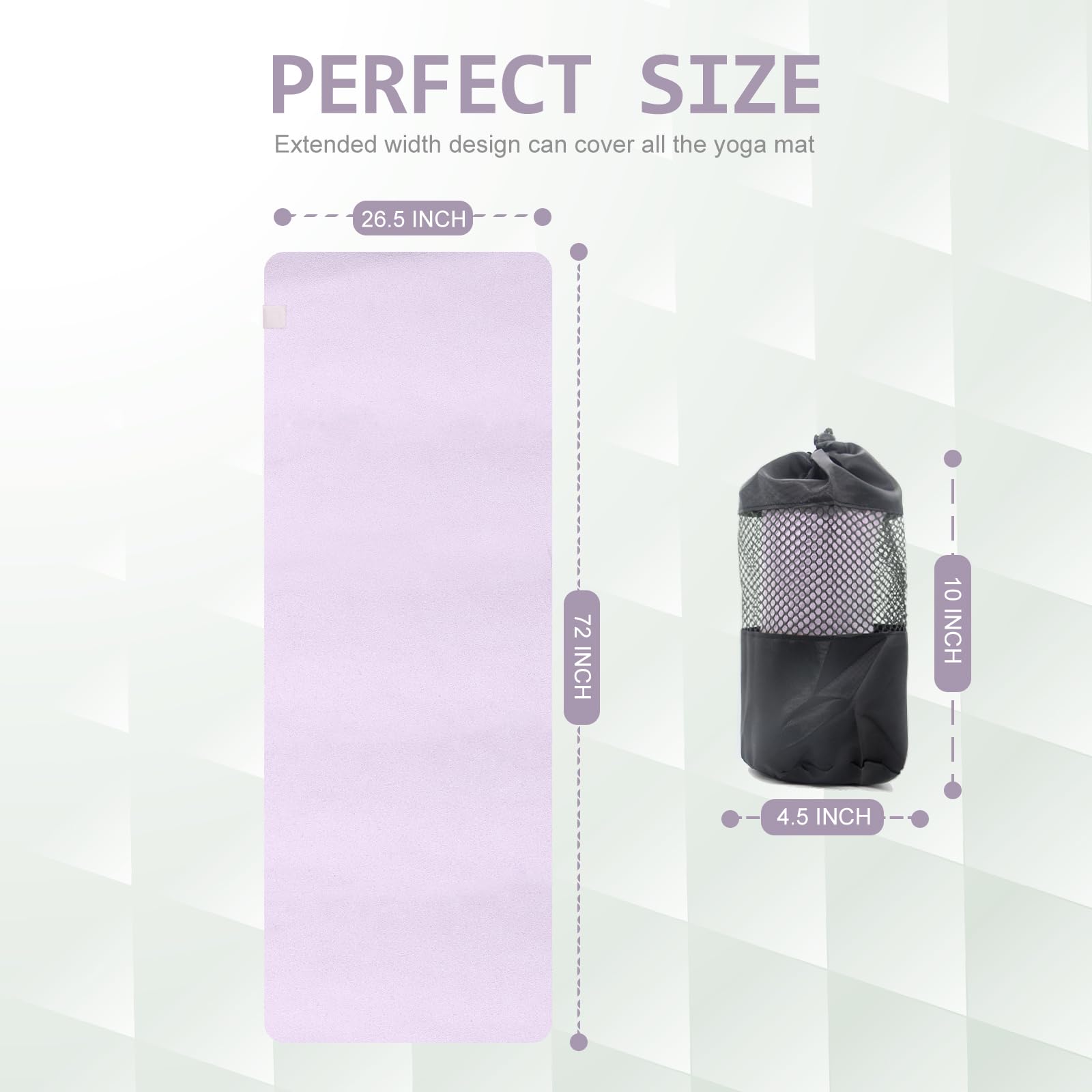SuedeFlow™ Hot Yoga Mat Towel