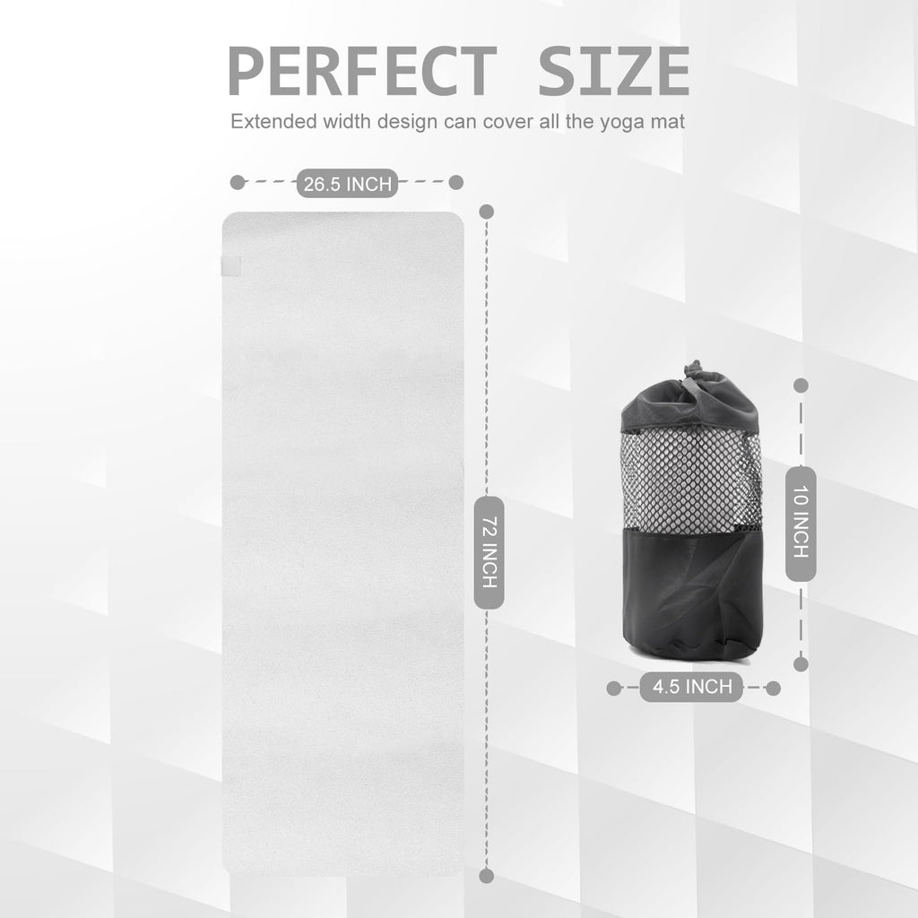 SuedeFlow™ Hot Yoga Mat Towel