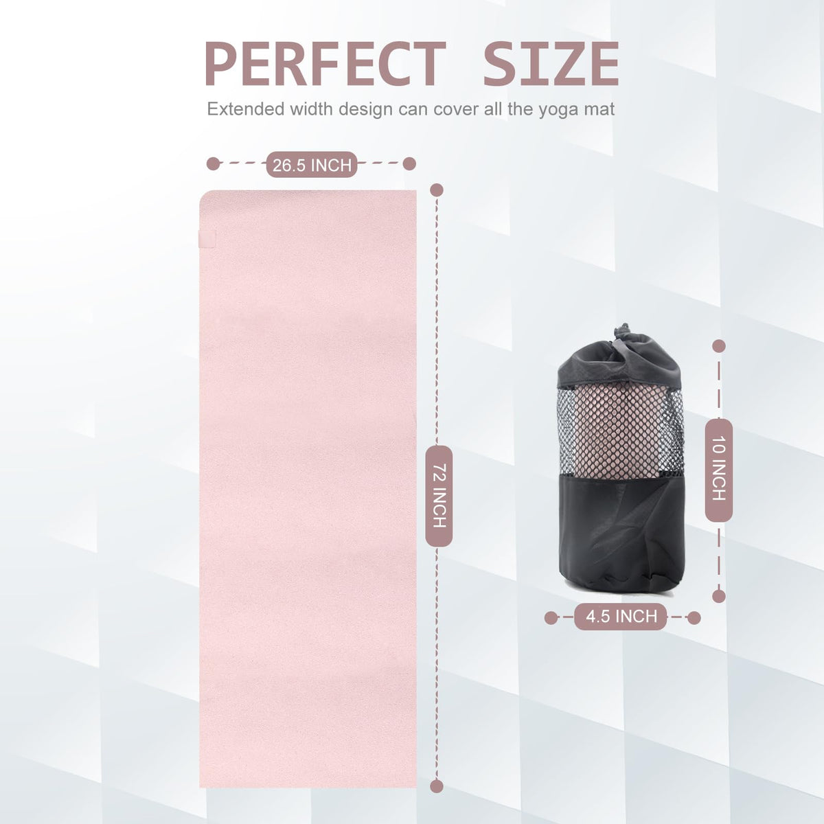 SuedeFlow™ Hot Yoga Mat Towel