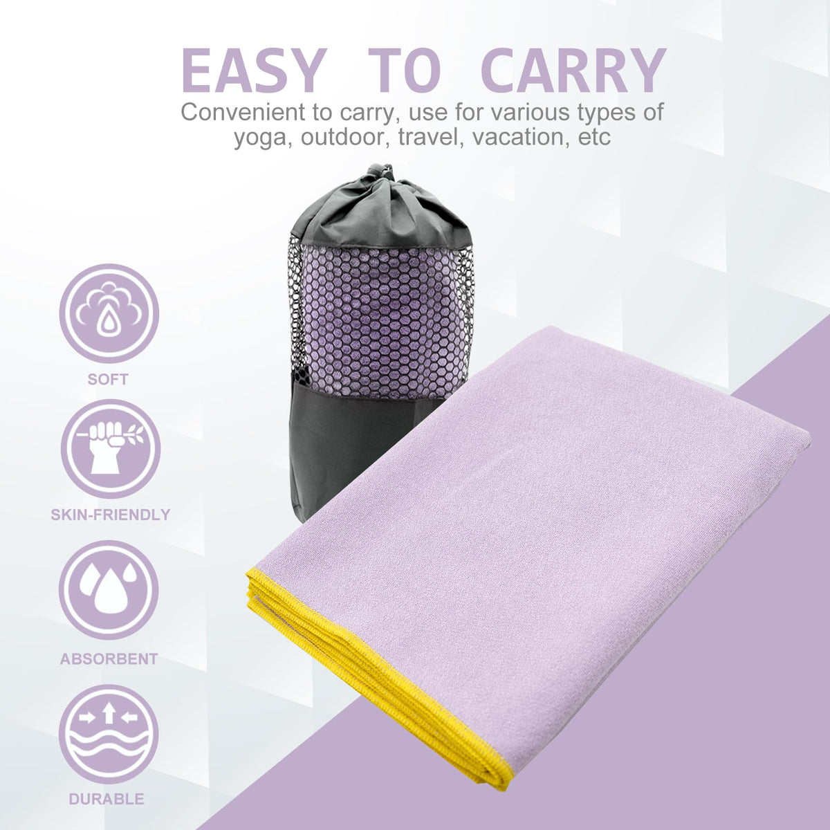 GripFlow™ Hot Yoga Towel