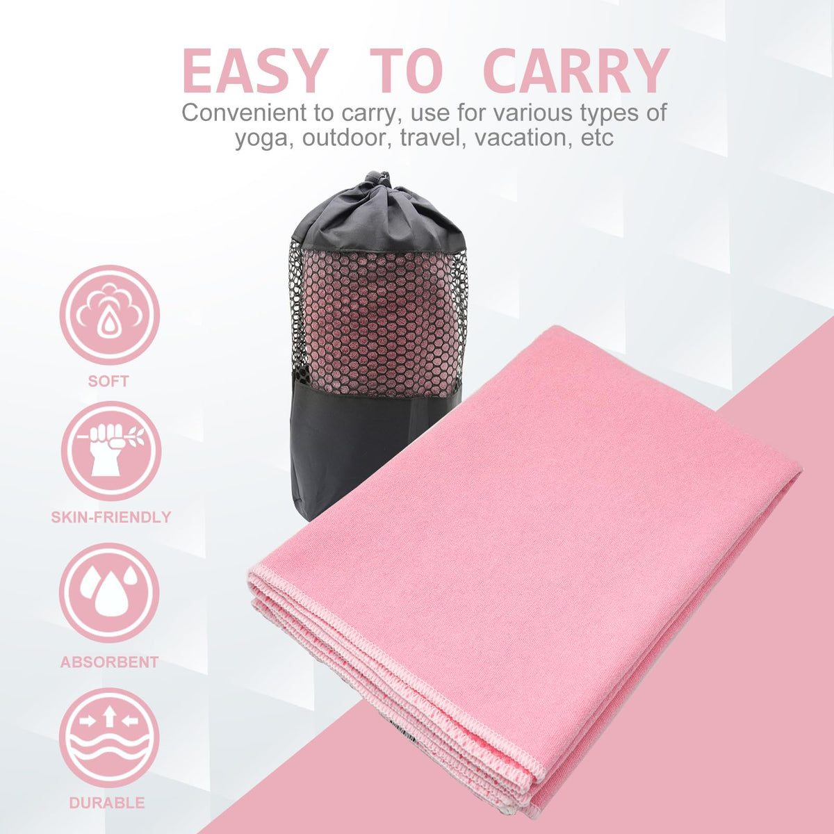 GripFlow™ Hot Yoga Towel