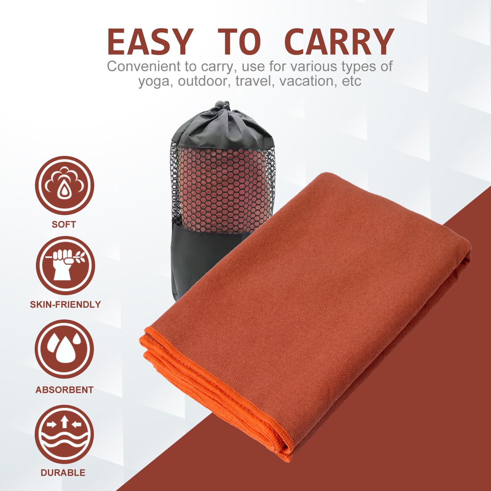 GripFlow™ Hot Yoga Towel