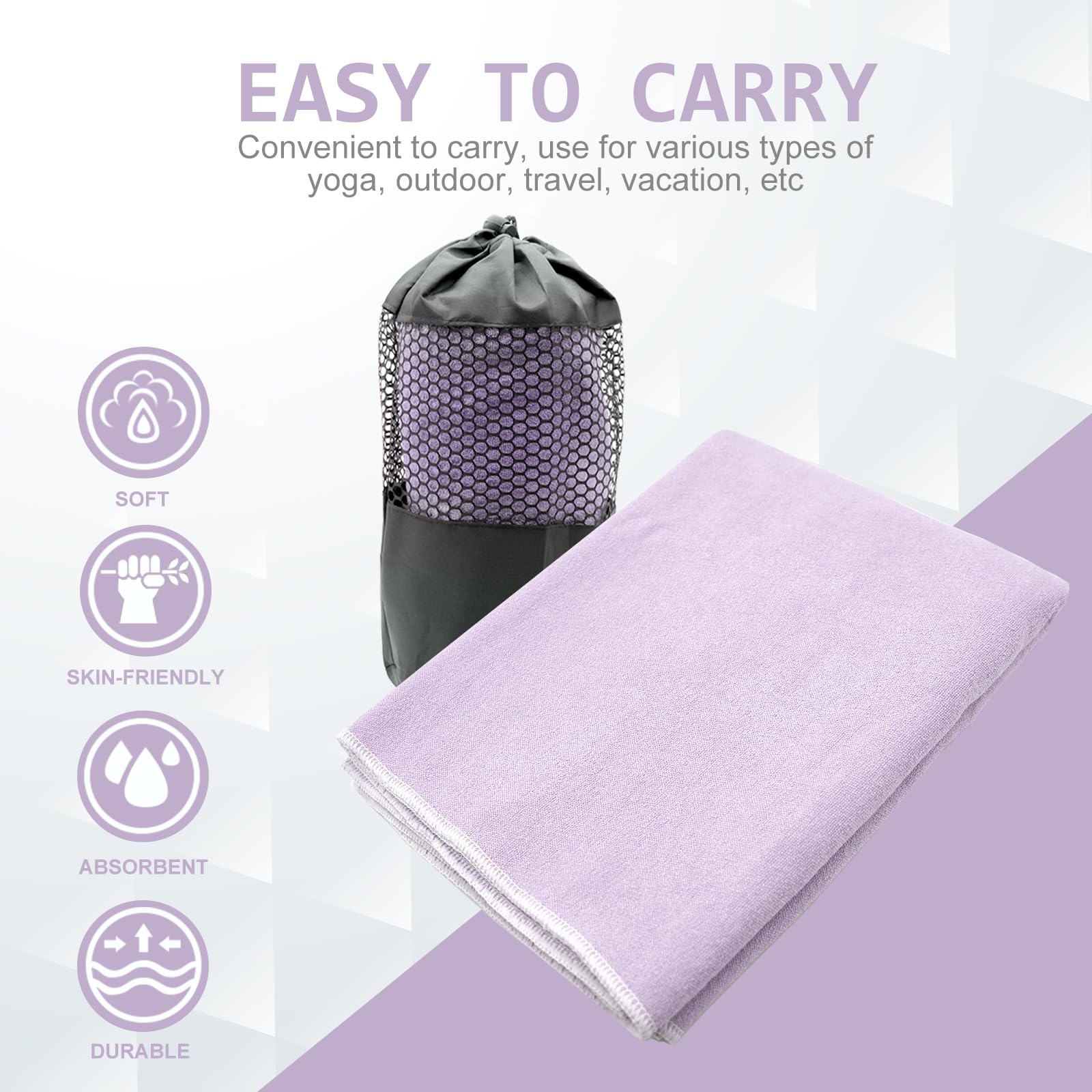 GripFlow™ Hot Yoga Towel